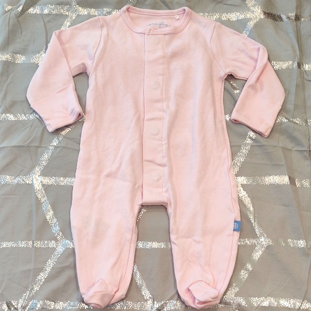 Simply Magnetic Me Light Pink Footie 0-3m